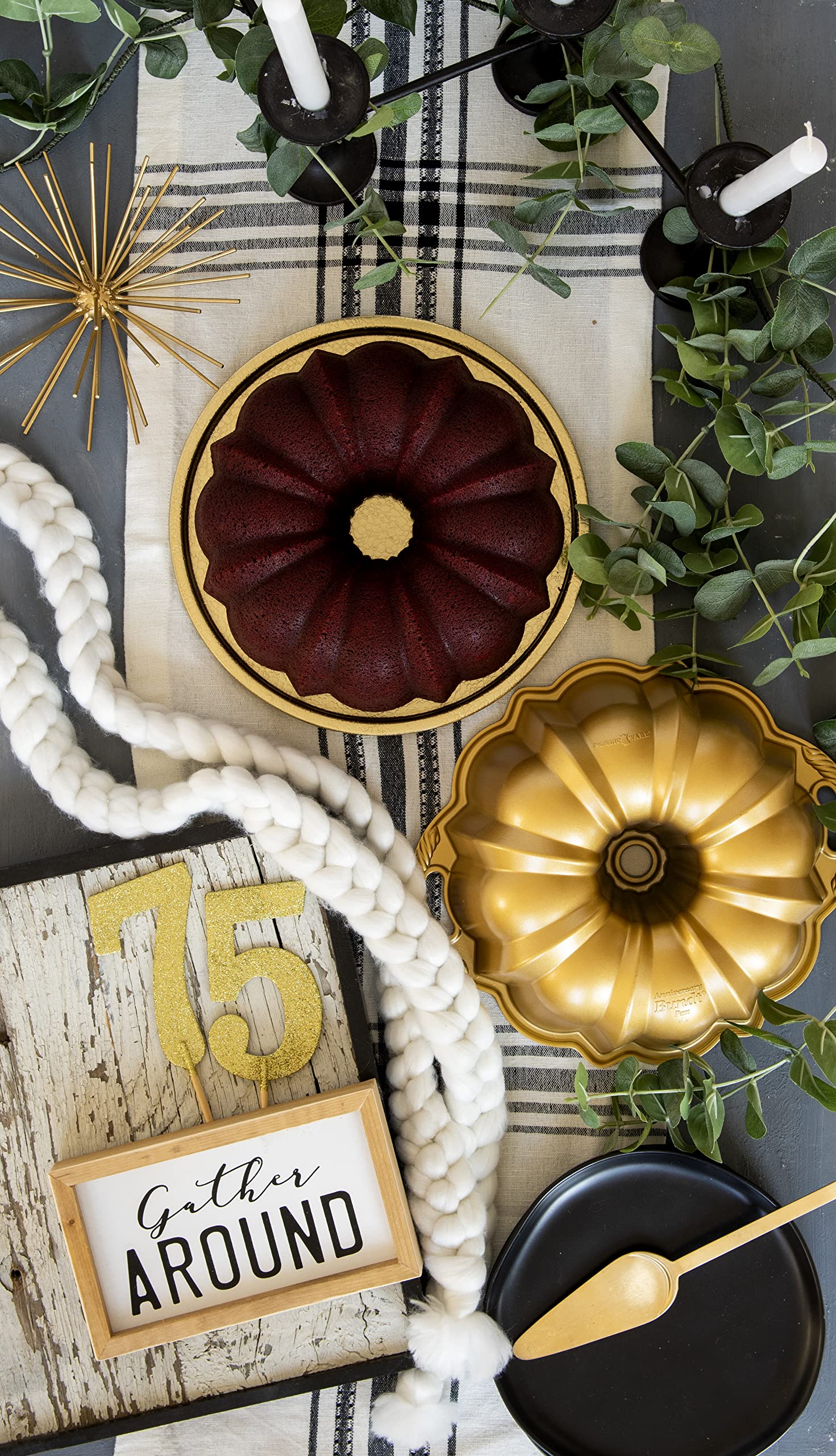 Foto 6 | Copa De Oro Del 12º Aniversario De Bundt Pan Nordic Ware - Venta Internacional.