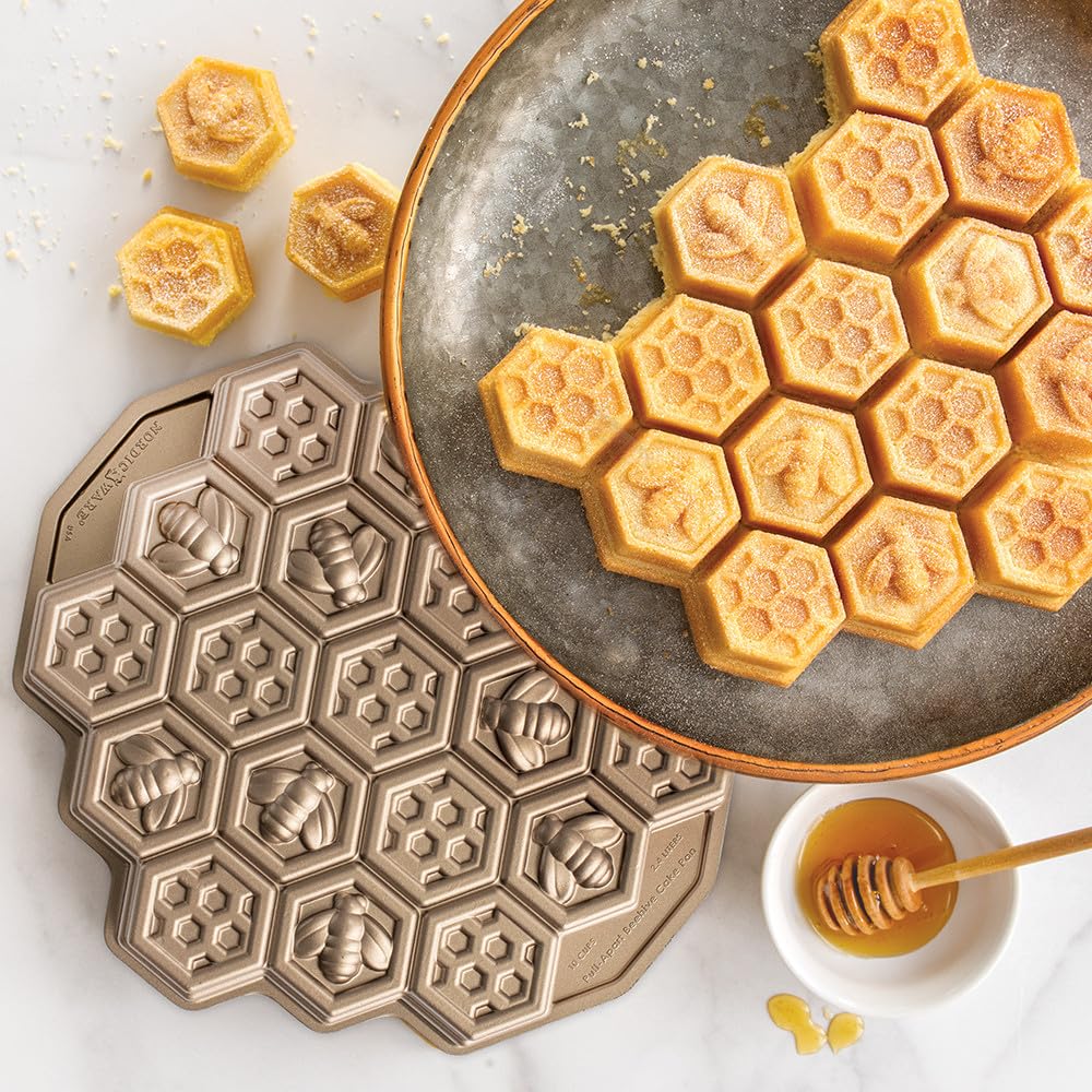 Foto 4 | Molde Para Tartas Nordic Ware Honeycomb, Desmontable, 10 Tazas - Venta Internacional.