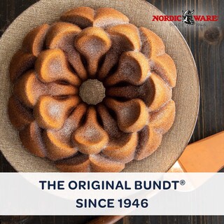 Foto 2 | Caramelo Bundt Pan Nordic Ware Magnolia, Aluminio Fundido, 2,4 L - Venta Internacional.