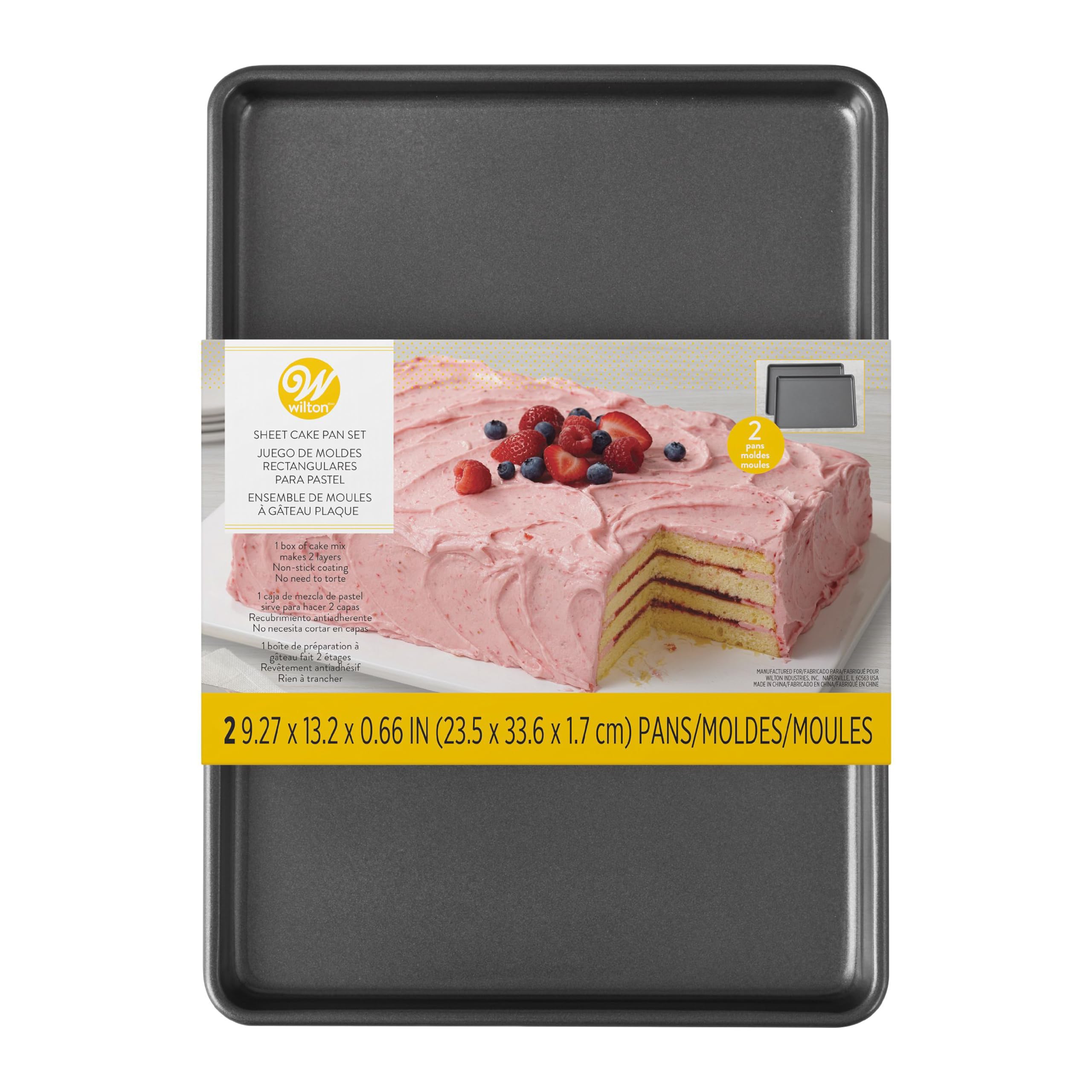 Juego De Bandejas Para Hornear Wilton Easy Layers, Molde Para Tartas, Acero - Venta Internacional.
