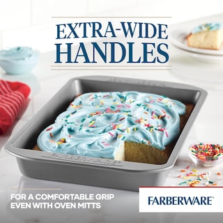 Foto 4 | Molde Para Hornear Farberware, Rectangular, Antiadherente, 23 Cm X 33 Cm, Gris - Venta Internacional.