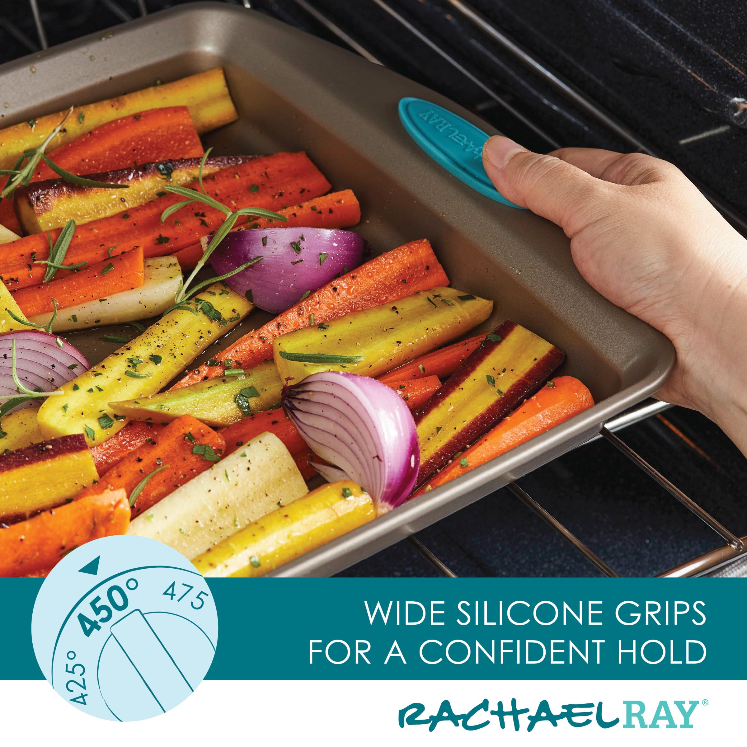 Foto 5 pulgar | Juego De Utensilios Para Hornear Rachael Ray Cucina, Antiadherente, 10 Piezas, Café Con Leche - Venta Internacional.