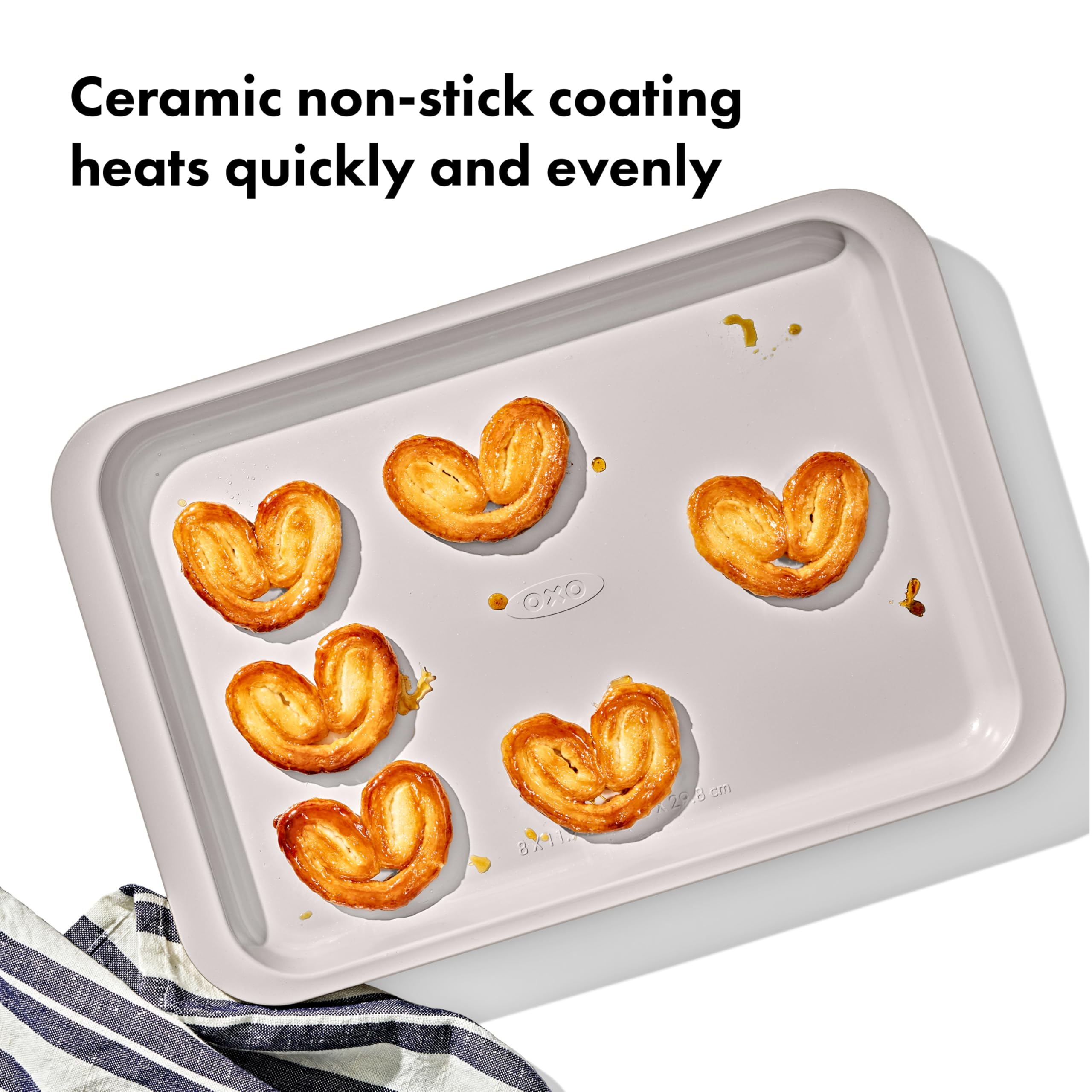 Foto 4 pulgar | Bandeja Antiadherente De Cerámica Para Cuartos De Galón Oxo Good Grips De Bakeware Pro - Venta Internacional.