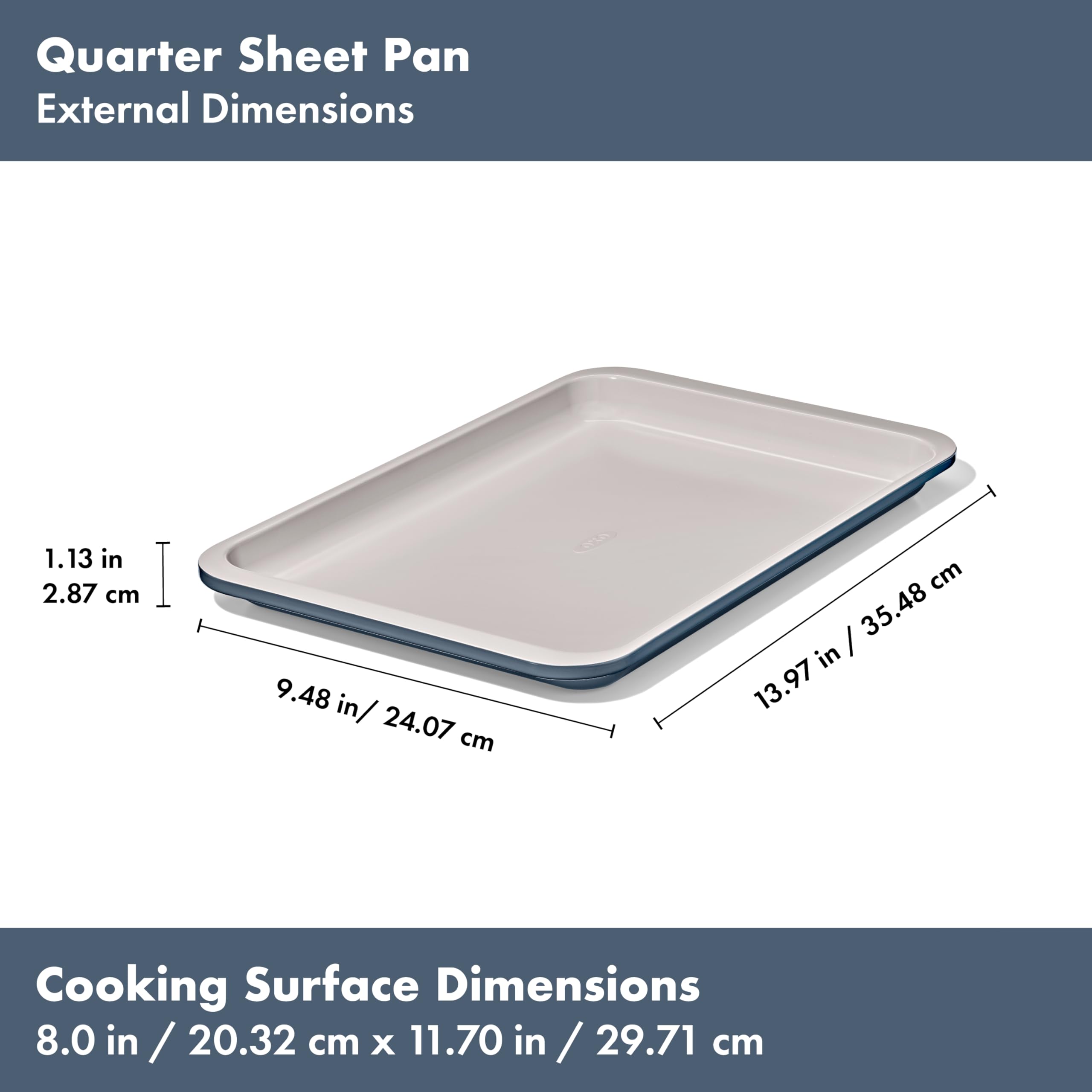 Foto 7 | Bandeja Antiadherente De Cerámica Para Cuartos De Galón Oxo Good Grips De Bakeware Pro - Venta Internacional.