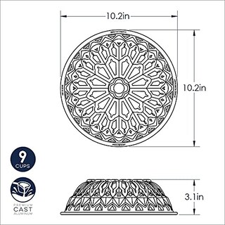 Foto 7 | Vitral Metálico Bundt Pan Nordic Ware De 2 1 Litros De Capacidad - Venta Internacional.