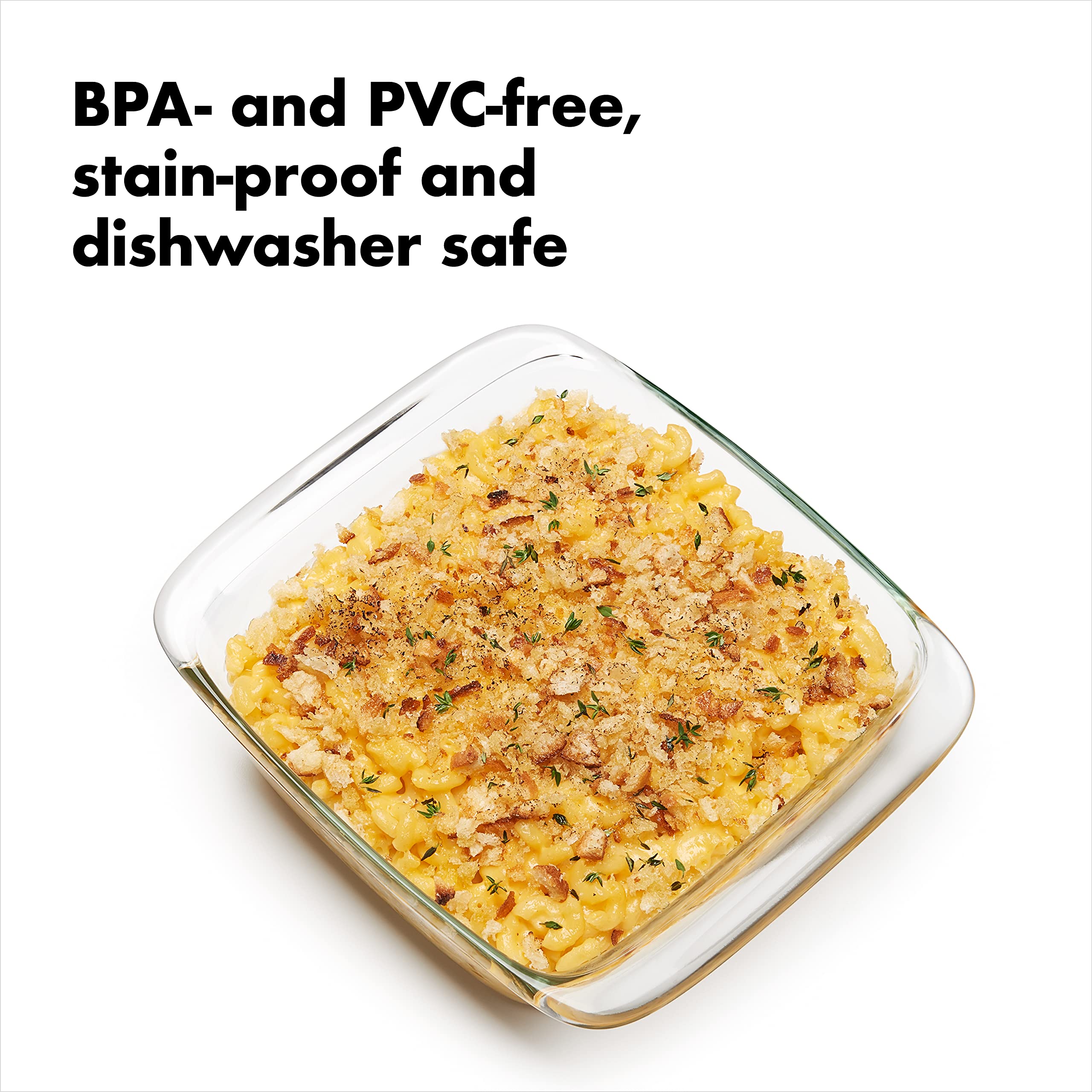 Foto 3 | Plato Para Hornear Oxo Good Grips De Vidrio De 2 Litros Con Tapa - Venta Internacional.