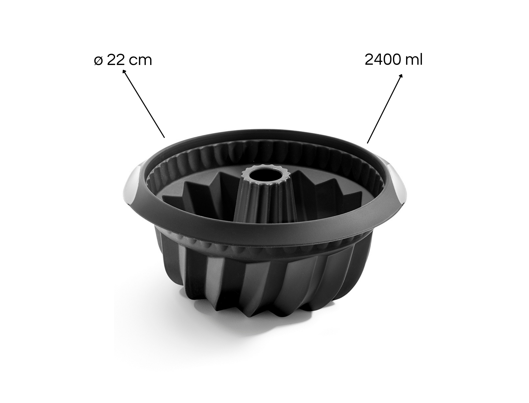 Foto 4 pulgar | Molde Savarín Negro 22 Cm Con Profundidad Lékué