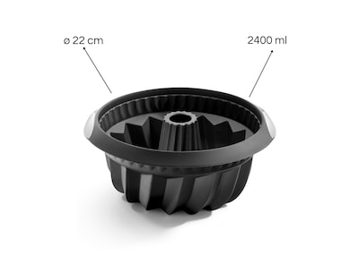 Foto 3 | Molde Savarín Negro 22 Cm Con Profundidad Lékué