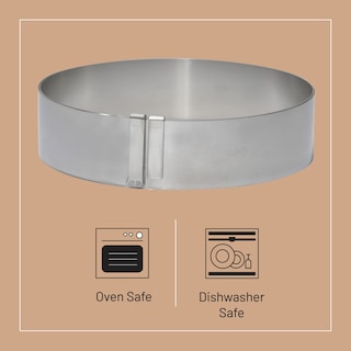 Foto 3 | Marco Para Tartas De Buyer Redondo Ampliable De 4 5 A 35 5 Cm De Altura 4 5 Cm - Venta Internacional.