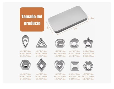 Foto 2 | Moldes Xtellar Para Decorar Tartas De Galletas 30 Piezas