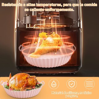 Foto 4 | Molde Silicon Freidora Aire Circular Reutilizable 3 Piezas