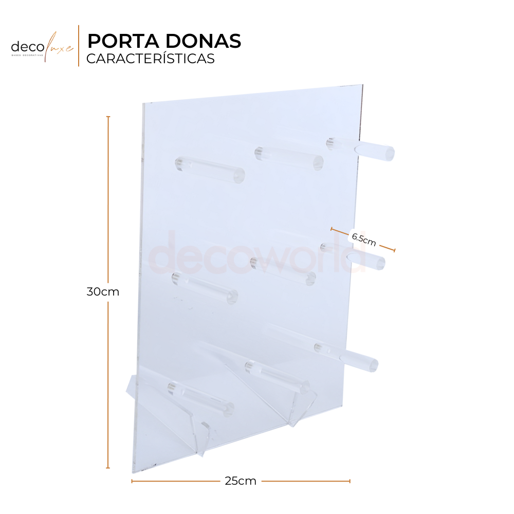 Foto 2 | Porta Donas Acrílico Decorativo Para Mesas De Dulces