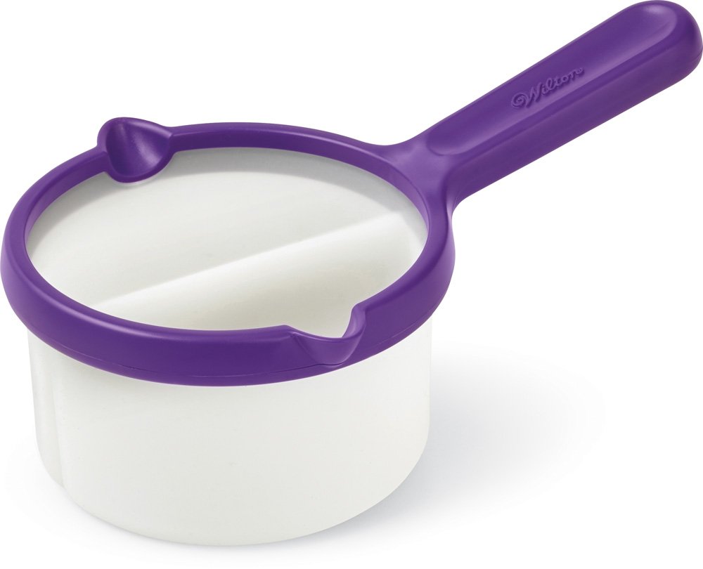 Inserto Doble Para Crisol Candy Melts Wilton, Morado/blanco - Venta Internacional.