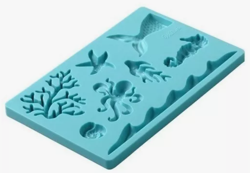Foto 2 pulgar | Molde Wilton de Silicón Figuras del Océano 25 x 12 cm 1 pieza