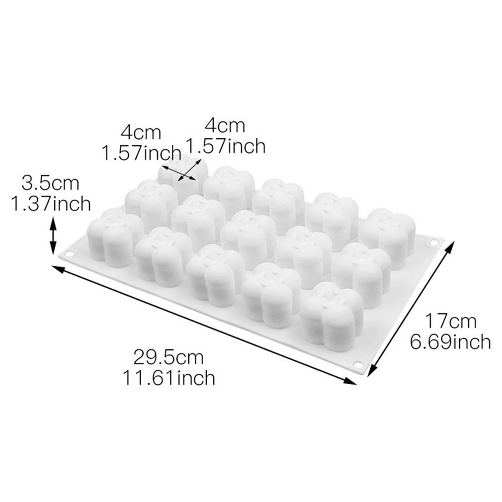 Foto 4 pulgar | Molde Antiadherente De Silicona Para Tartas Con Velas - Venta Internacional.