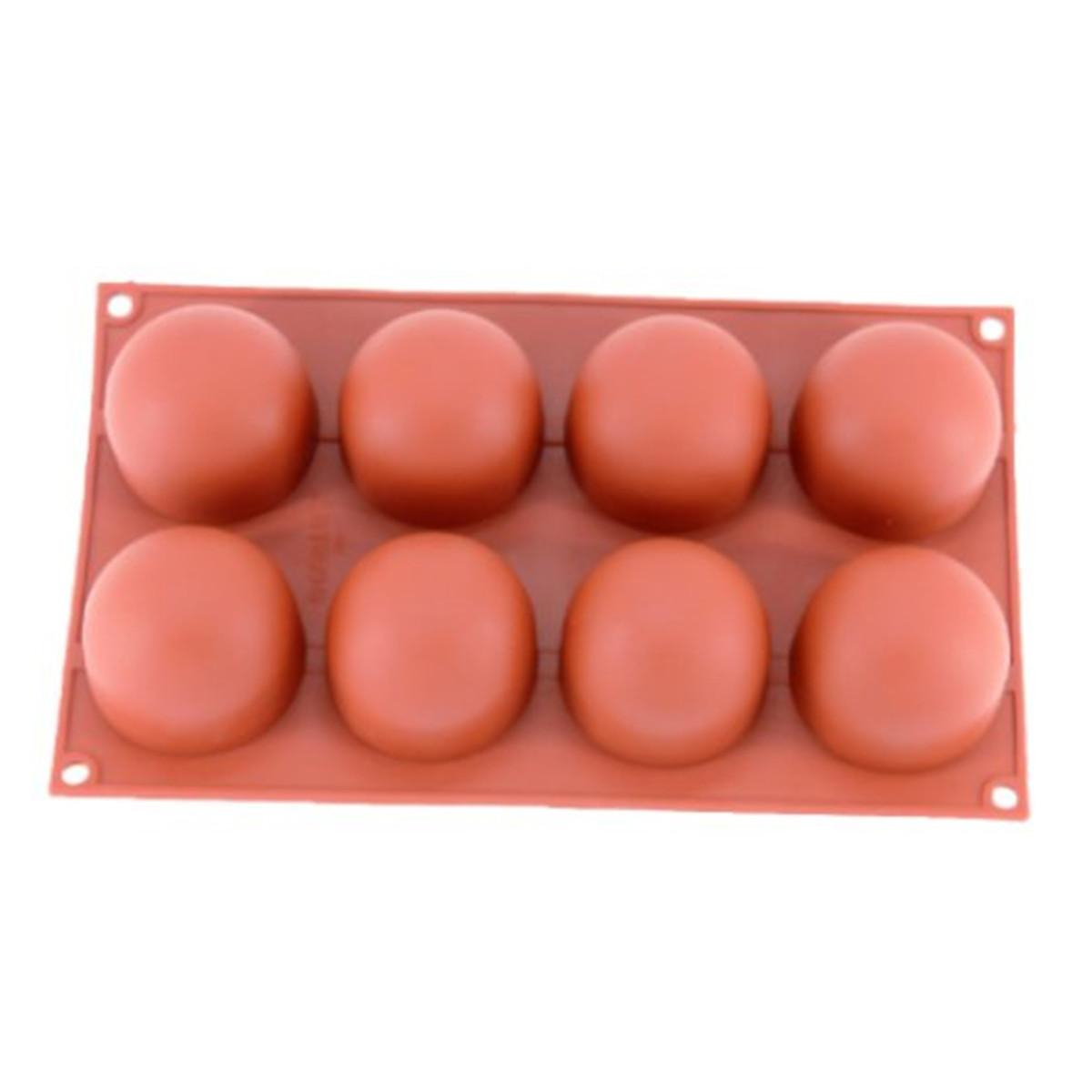 Foto 3 pulgar | Molde De Silicona Para Tartas De Chocolate Con 8 Agujeros En Forma De Bola Alta - Venta Internacional.