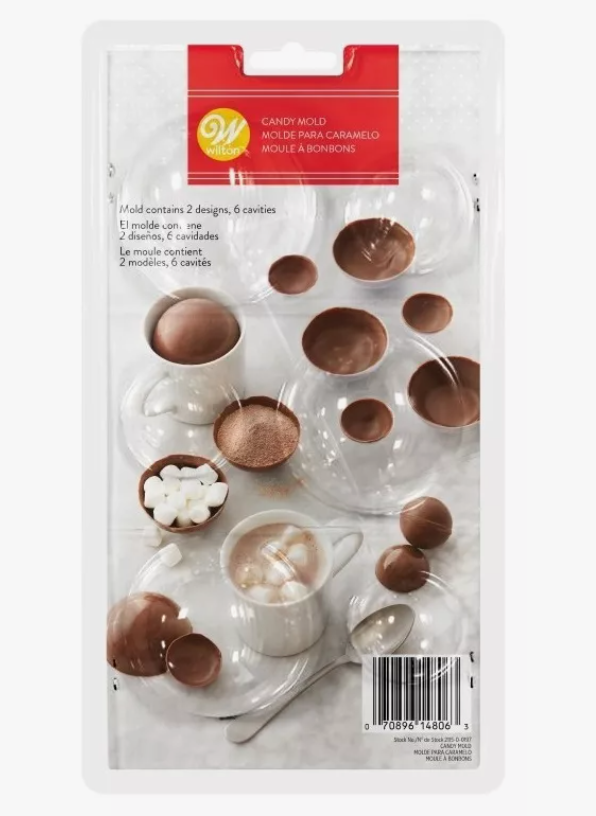 Foto 2 pulgar | Molde Esfera Bomba Chocolate Wilton 2 Pz