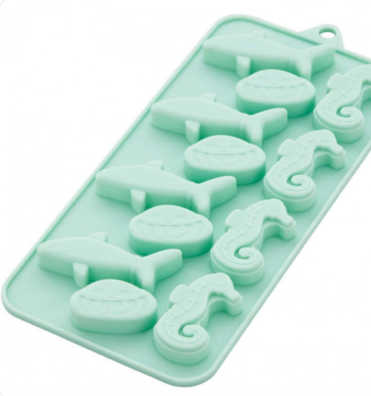 Foto 3 pulgar | Wilton Molde Silicon Animales Marinos 3 Diseños 12 Cav. 1 Pz.