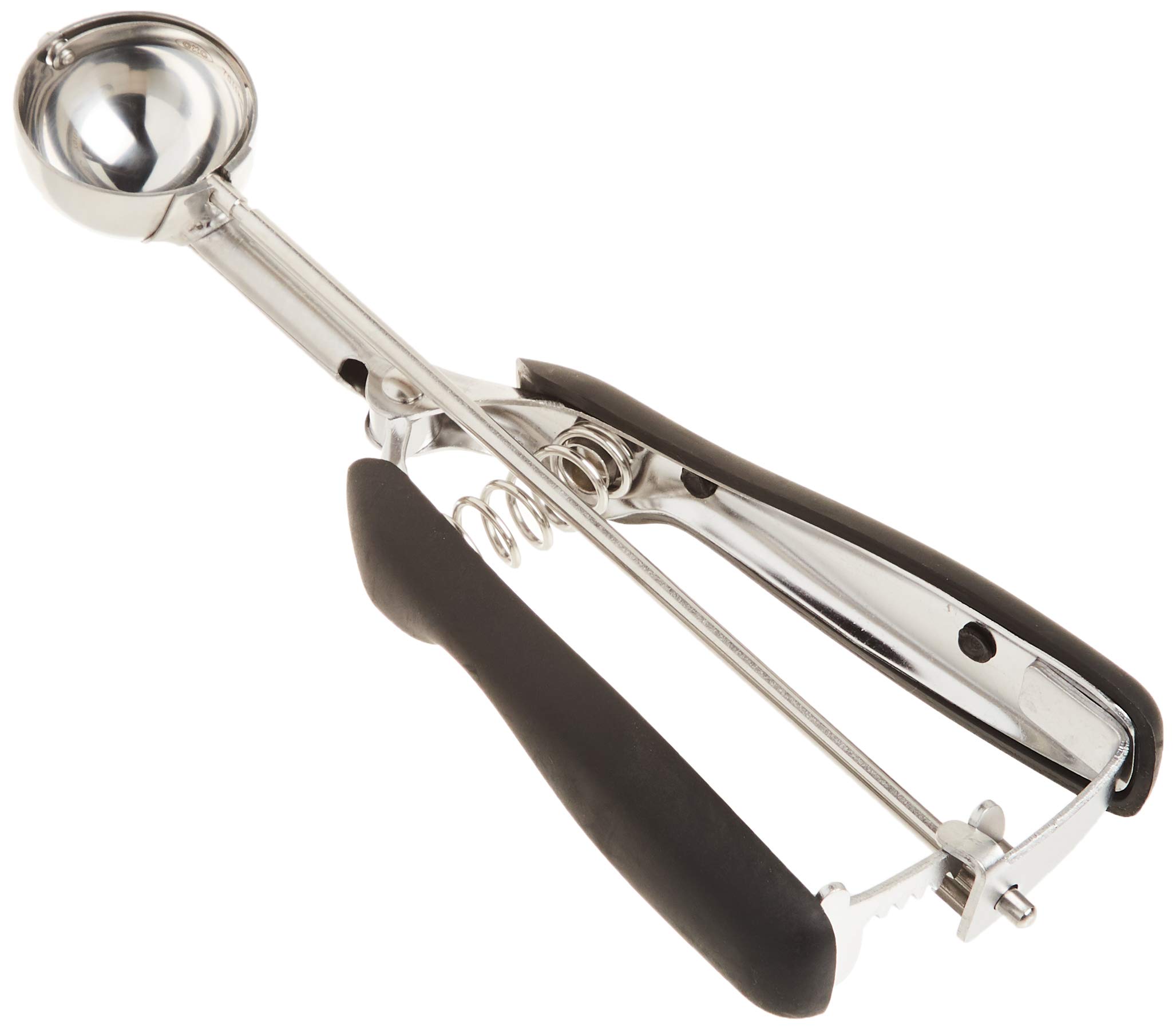 Cuchara Para Galletas Oxo Good Grips, Tamaño Pequeño, Color Negro Y Plateado, 60 Porciones - Venta Internacional.