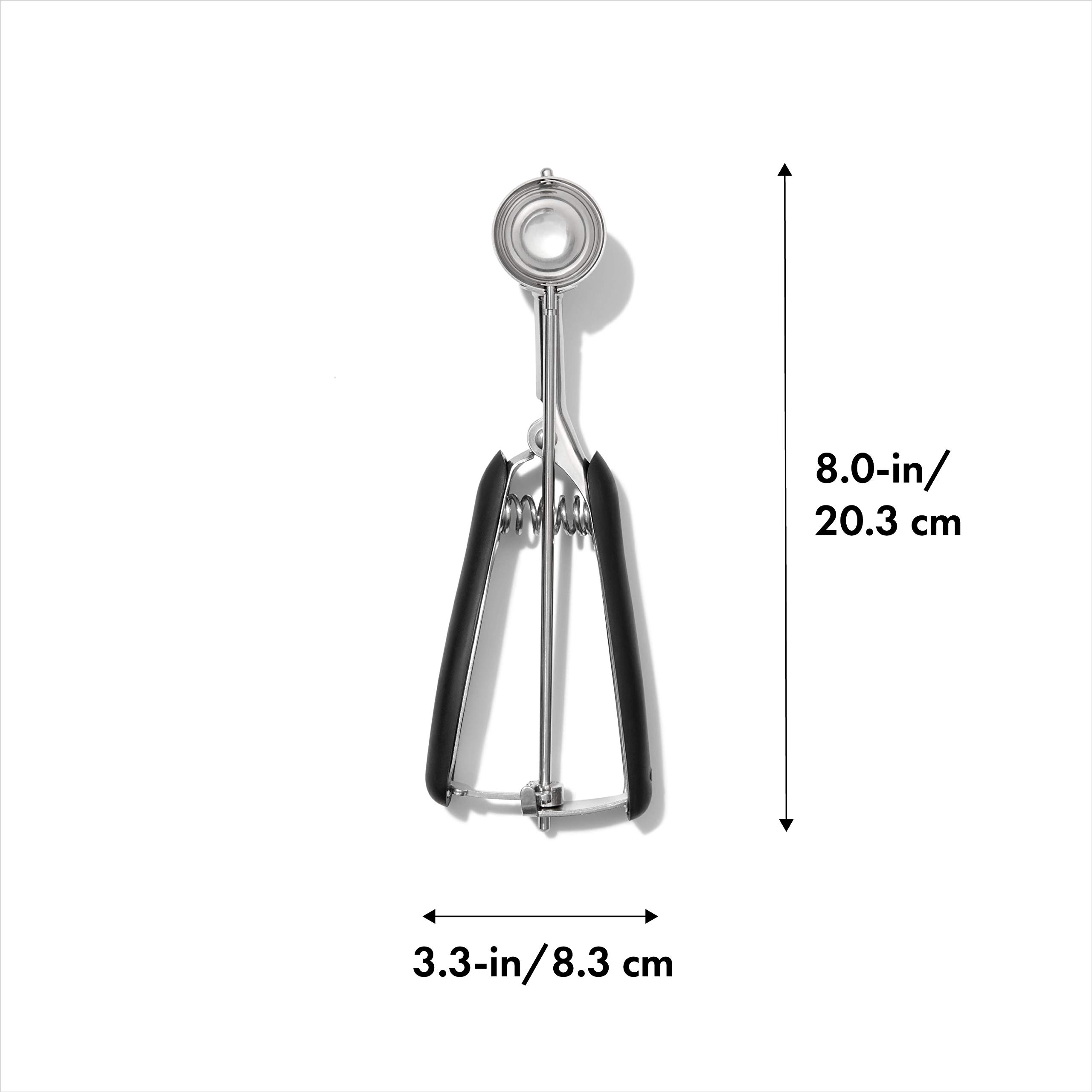Foto 3 pulgar | Cuchara Para Galletas Oxo Good Grips, Tamaño Pequeño, Color Negro Y Plateado, 60 Porciones - Venta Internacional.