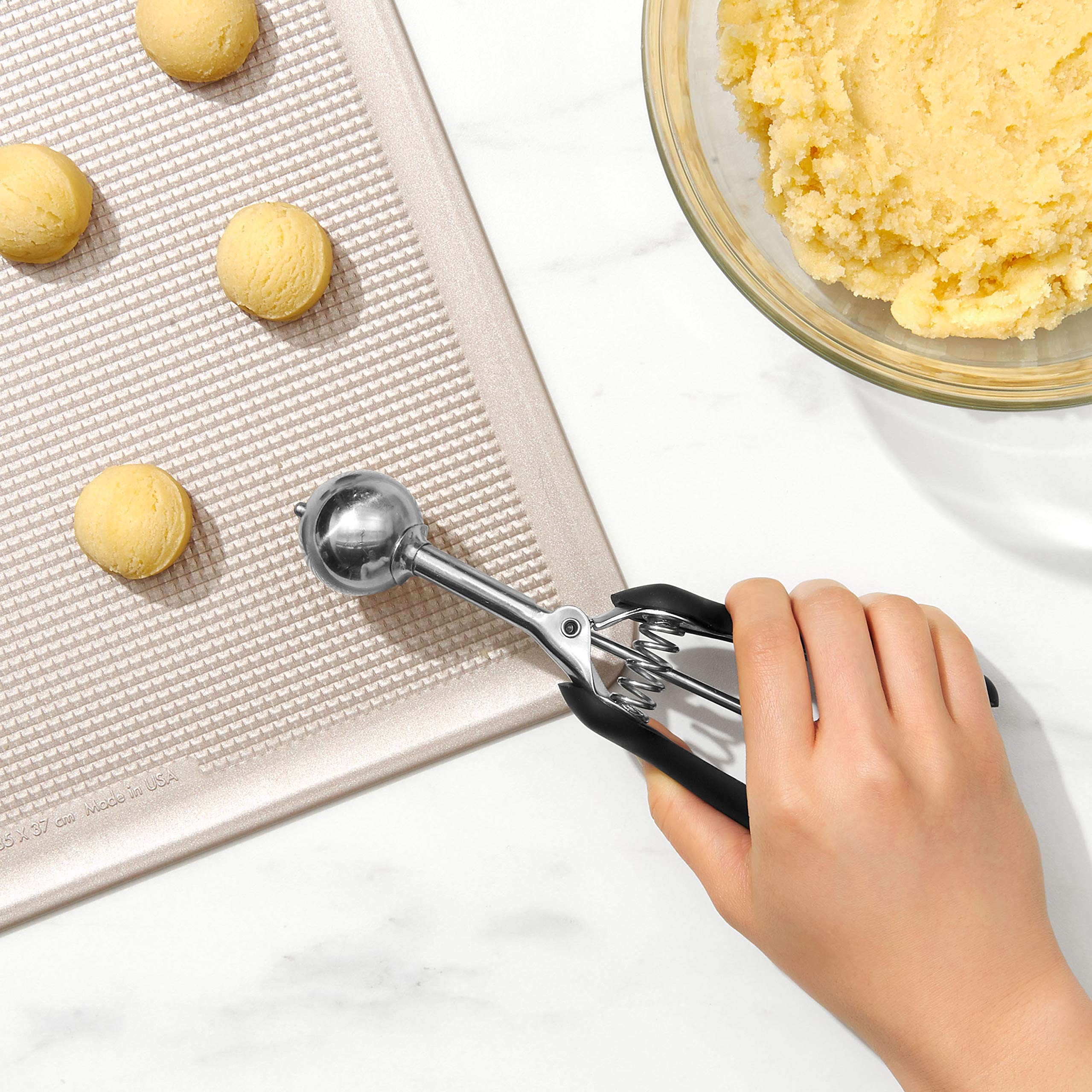 Foto 7 | Cuchara Para Galletas Oxo Good Grips, Tamaño Pequeño, Color Negro Y Plateado, 60 Porciones - Venta Internacional.