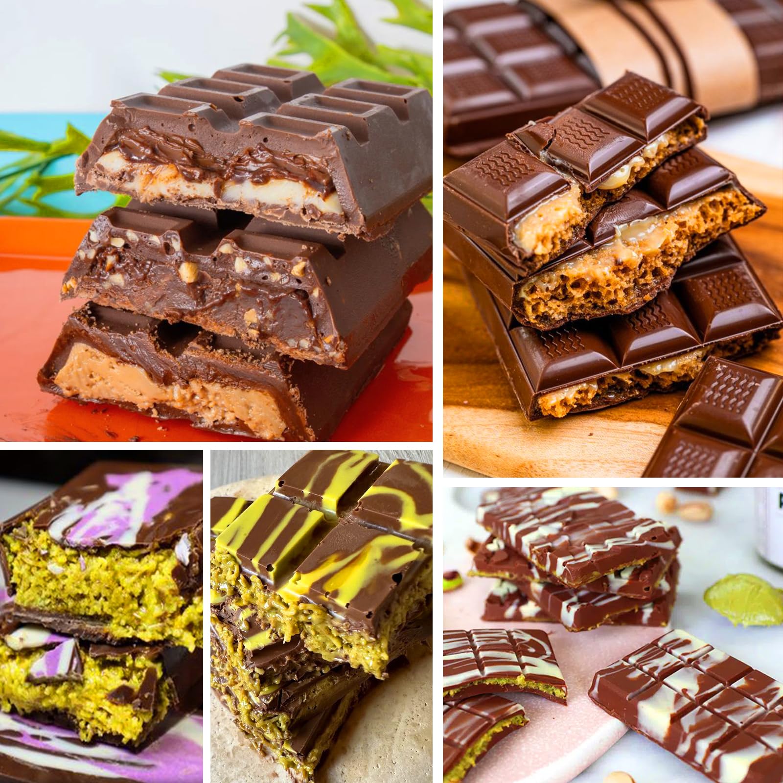 Foto 3 | Molde Para Barras De Chocolate Palksky, Grande, Profundo, Silicona De Dubái - Venta Internacional.