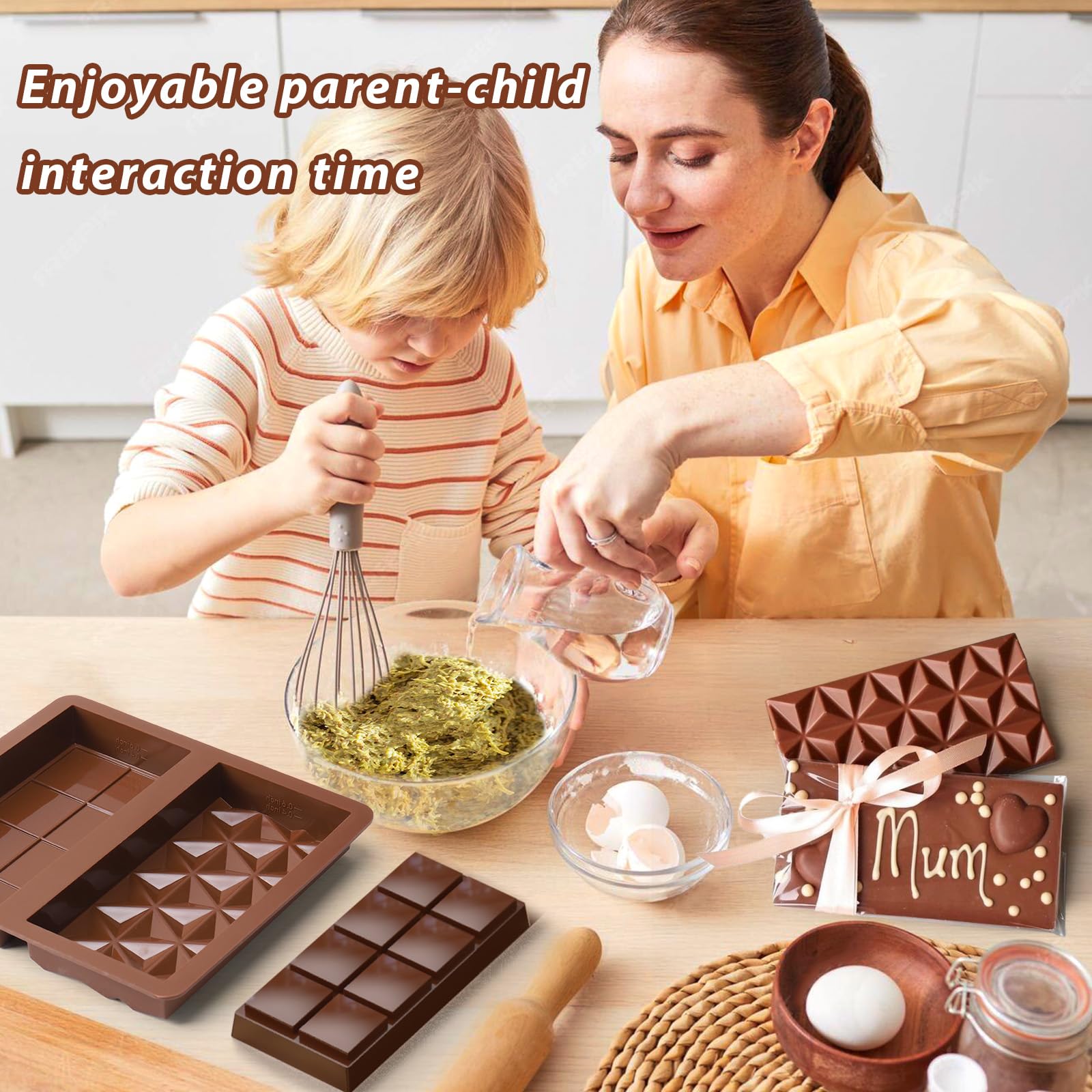 Foto 5 | Molde Para Barras De Chocolate Mity Rain, De Silicona Antiadherente, Gruesa Y Profunda - Venta Internacional.