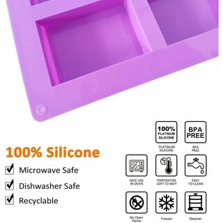 Foto 4 | 3 Moldes De Silicon Rectangulares De 6 Cavidades Lab.g Multicolor