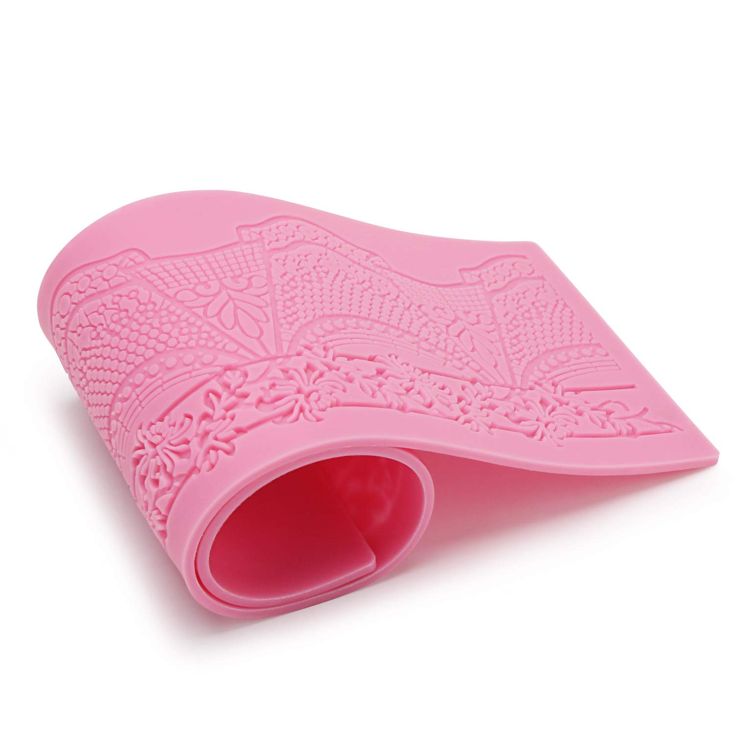 Foto 4 pulgar | Moldes De Encaje Para Fondant De Silicona Beasea Para Decoración De Tartas  5 Unidades - Venta Internacional.