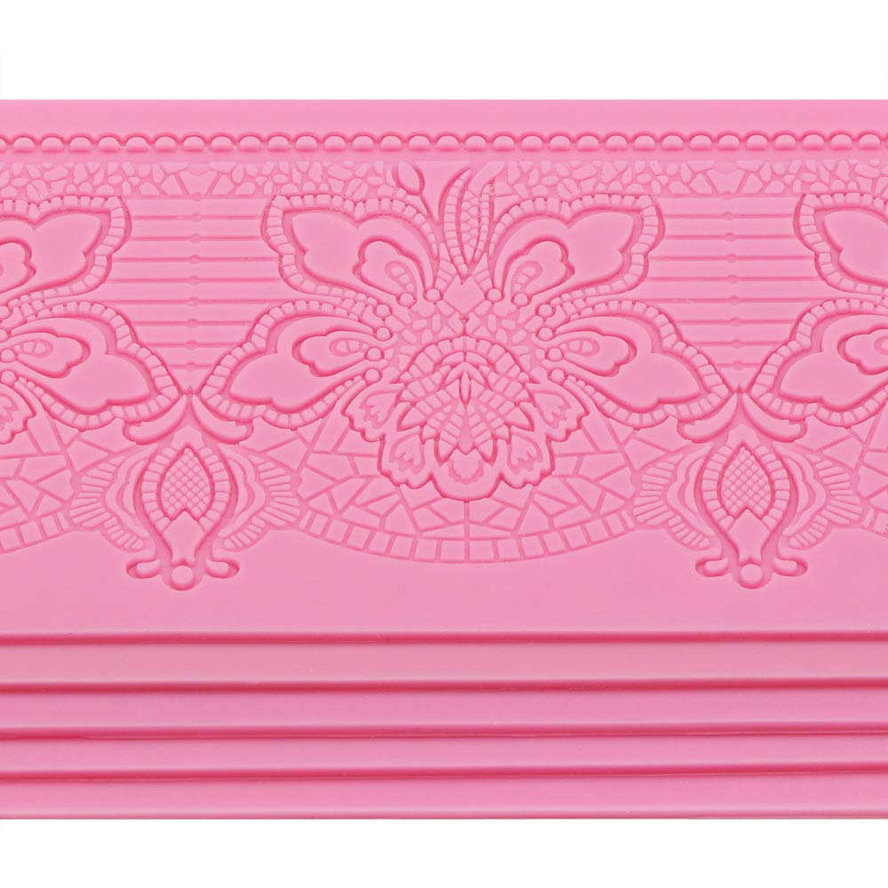 Foto 4 | Moldes De Encaje Para Fondant De Silicona Beasea Para Decoración De Tartas  5 Unidades - Venta Internacional.
