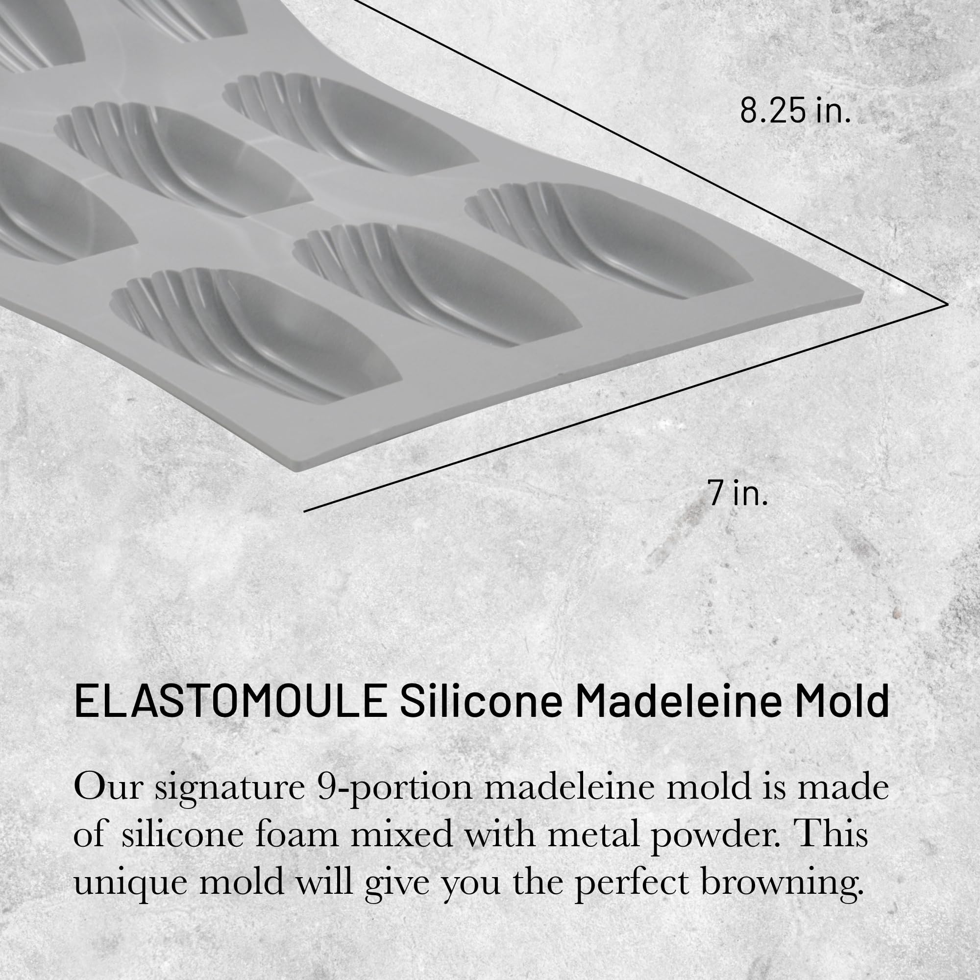 Foto 3 pulgar | Molde De Silicona De Buyer Elastomoule Madeleine 9 Madeleines - Venta Internacional.
