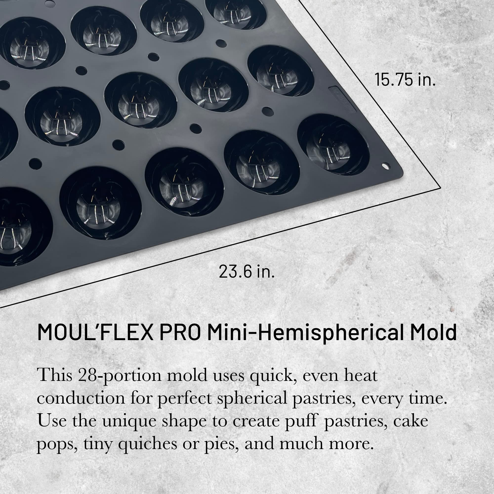 Foto 3 pulgar | Molde De Silicona De Buyer Moul'flex Pro Mini-hemispheric - Venta Internacional.
