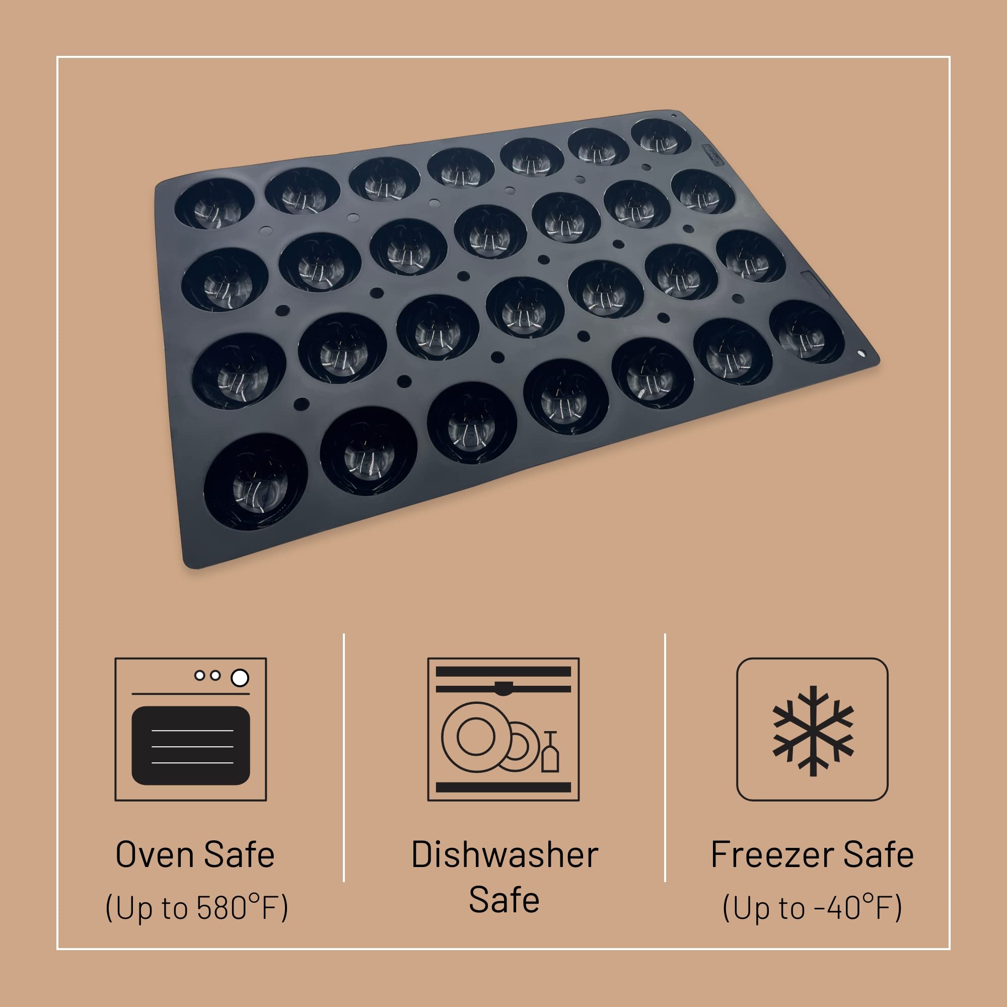 Foto 3 | Molde De Silicona De Buyer Moul'flex Pro Mini-hemispheric - Venta Internacional.
