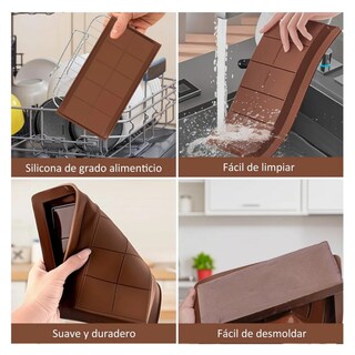 Foto 4 | Moldes Para Preparar Chocolate Lab.g Marrón 4 Pack