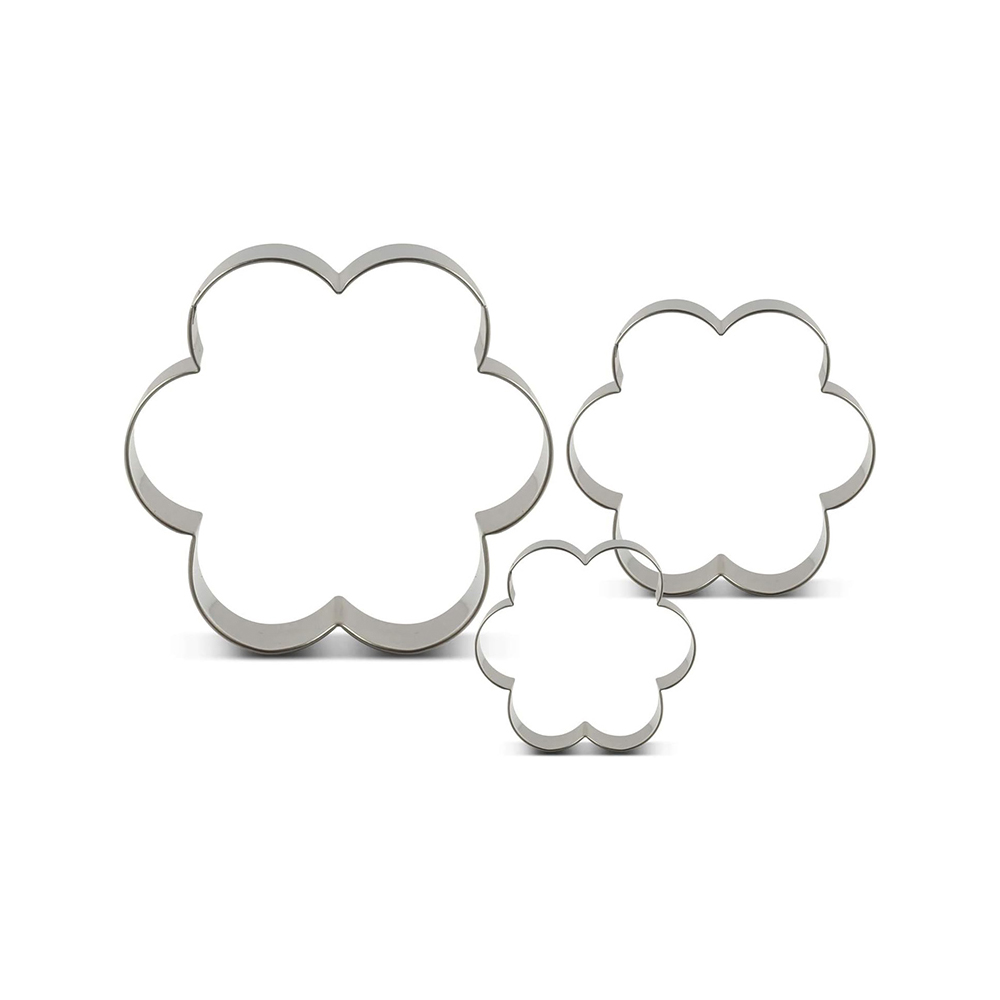 Foto 2 pulgar | Molde Para Pastel Mousse 3pz Flor Acero Inoxidable Aleissi 701435