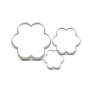 Foto 1 | Molde Para Pastel Mousse 3pz Flor Acero Inoxidable Aleissi 701435
