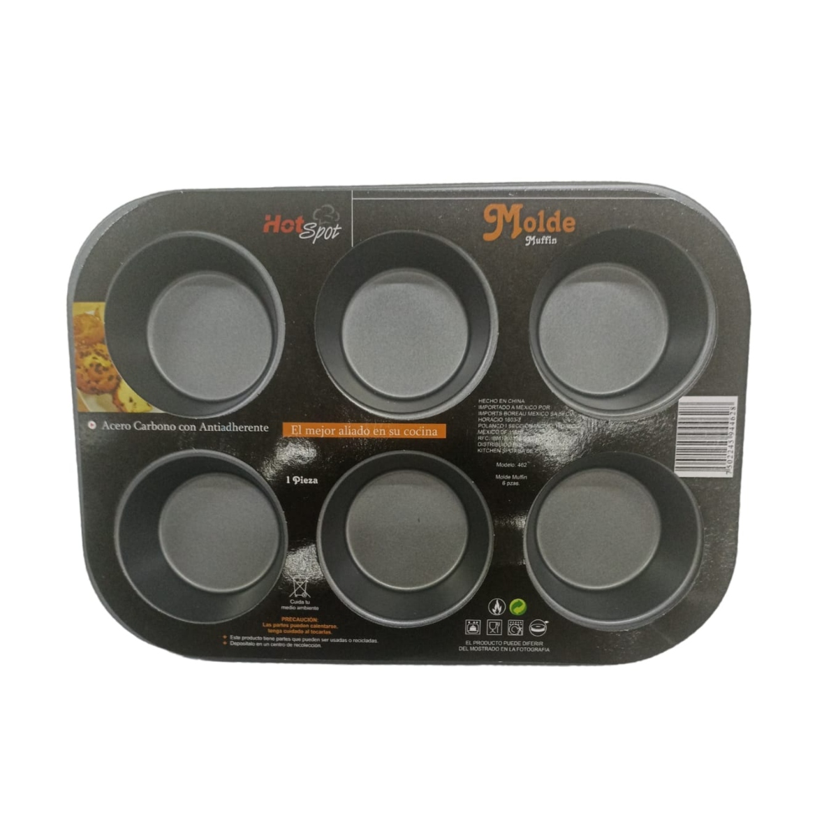 Molde para Muffins Hot Spot Z462 de Acero