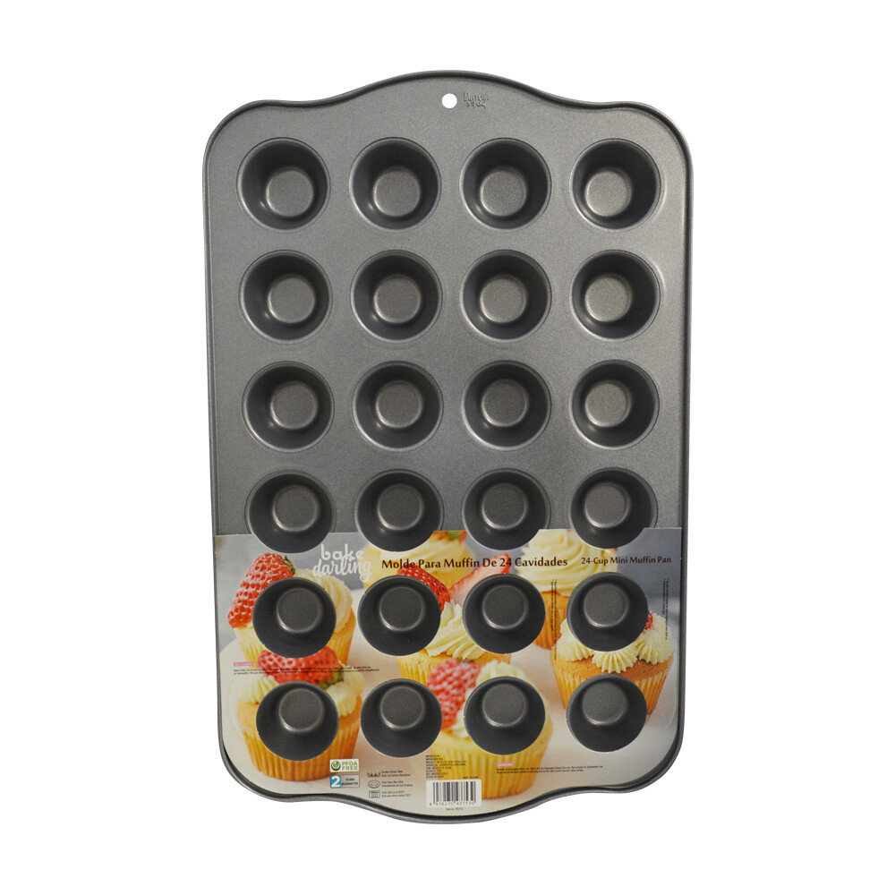 Molde para Mini Muffin Antiadherente 24 Cavidades 700-753