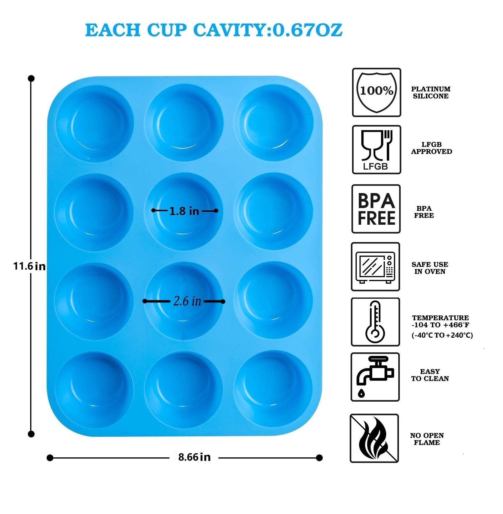 Foto 3 pulgar | Molde de Silicona para Jewoster Caketime 2 Piezas-Venta Internacional