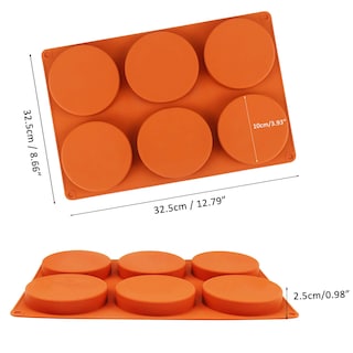 Foto 6 | Molde de Silicona para Hornear Palksky de 6 Cavidades Redondas Antiadherentes