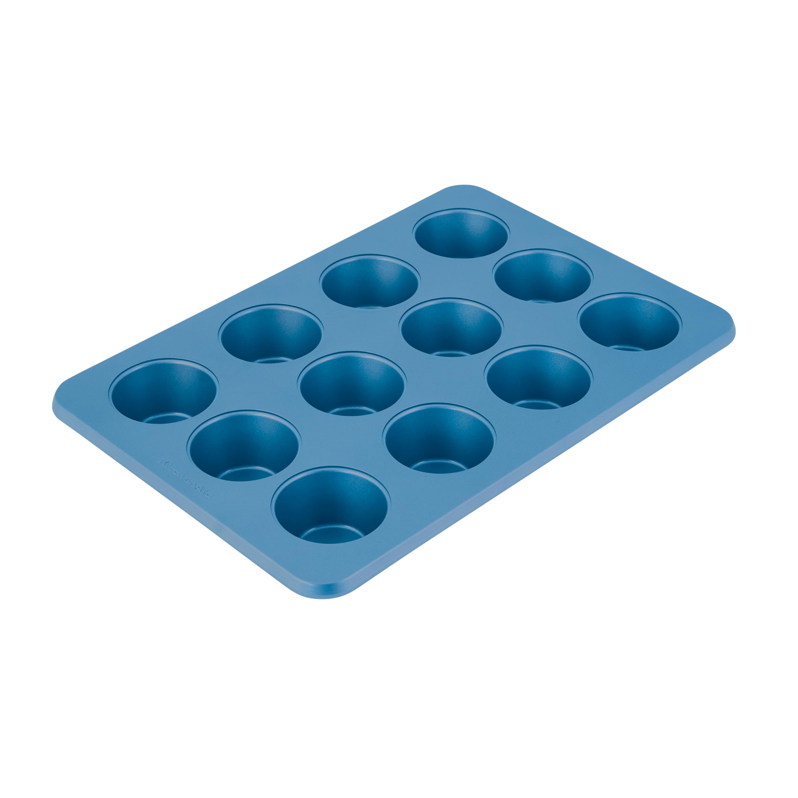 Molde Para Magdalenas Kitchenaid, Antiadherente, Acero Aluminizado, 12 Tazas, Azul - Venta Internacional.