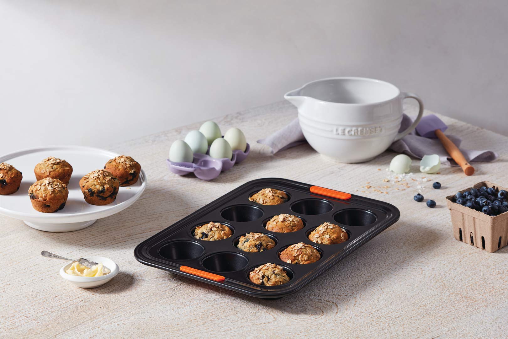 Foto 7 pulgar | Bandeja Para Magdalenas Le Creuset Con Revestimiento Antiadherente Para 12 Tazas - Venta Internacional.