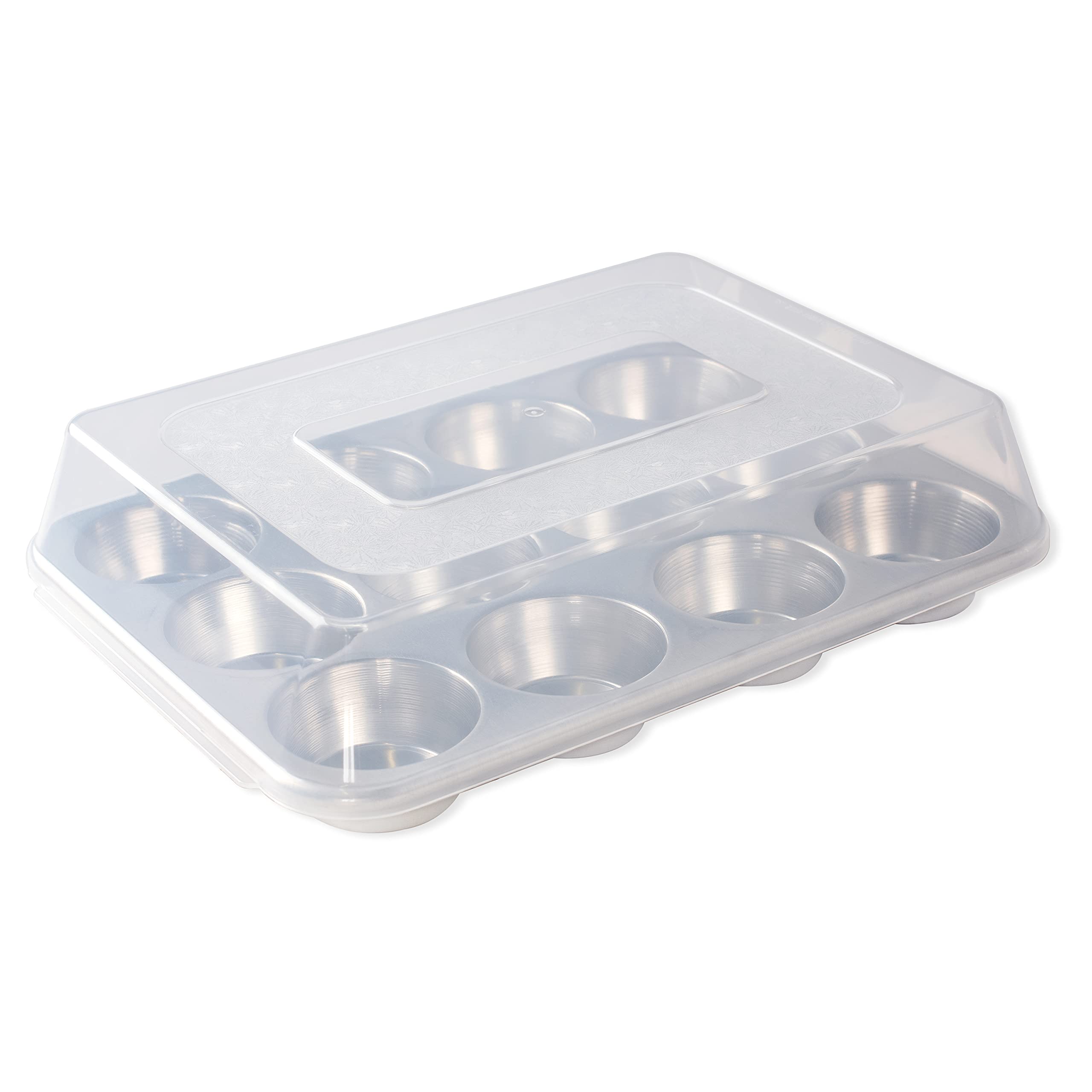 Foto 1 | Molde Para Magdalenas Nordic Ware Naturals De 12 Cavidades Con Tapa Abovedada - Venta Internacional.