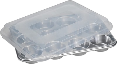 Foto 6 | Molde Para Magdalenas Nordic Ware Naturals De 12 Cavidades Con Tapa Abovedada - Venta Internacional.