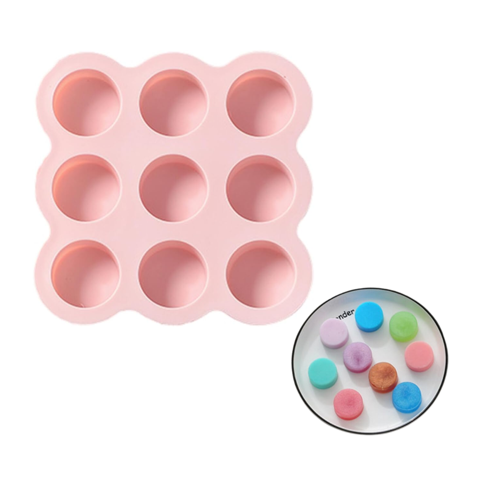 Molde De Silicón  9 Círculos Para Hornear.