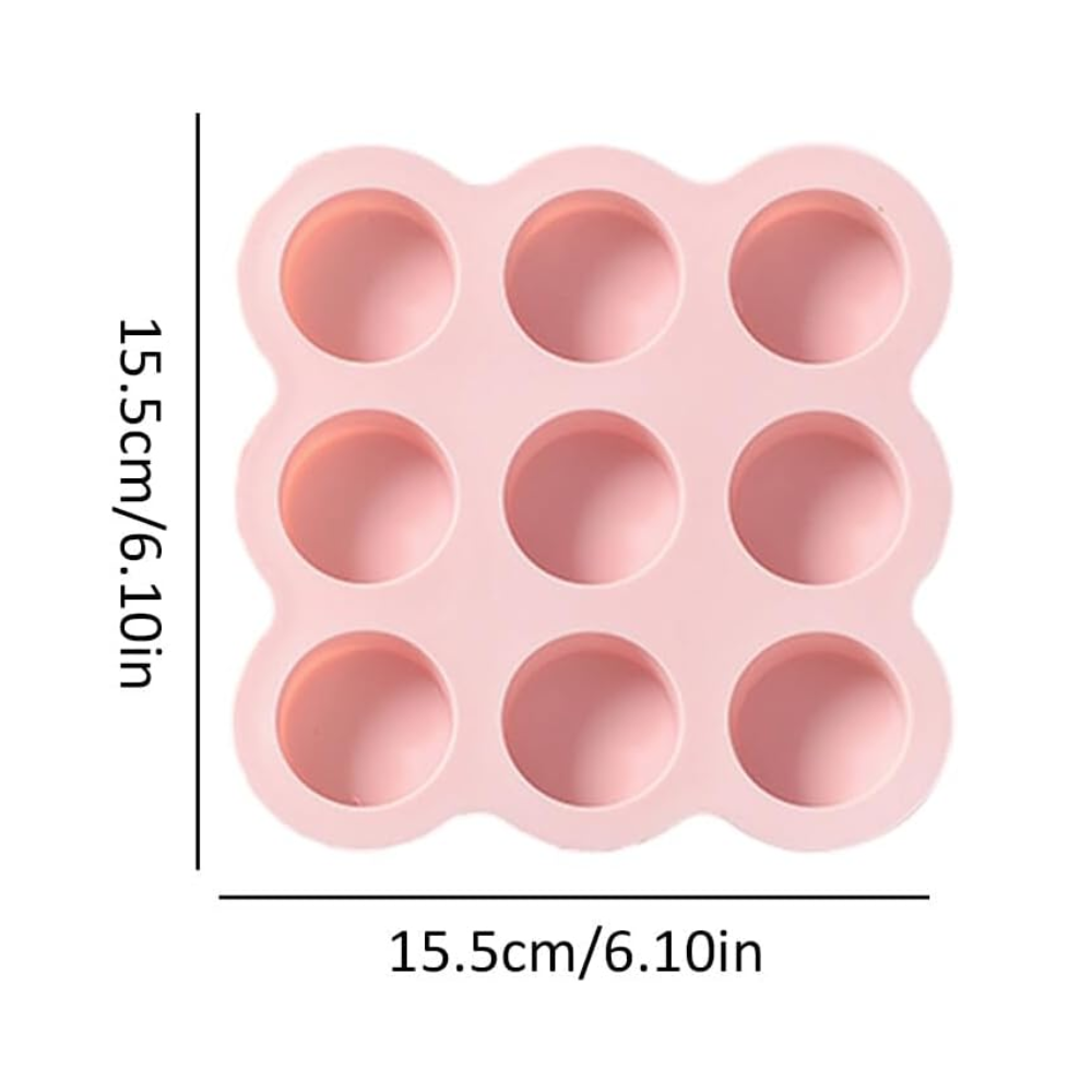 Foto 4 pulgar | Molde De Silicón  9 Círculos Para Hornear.