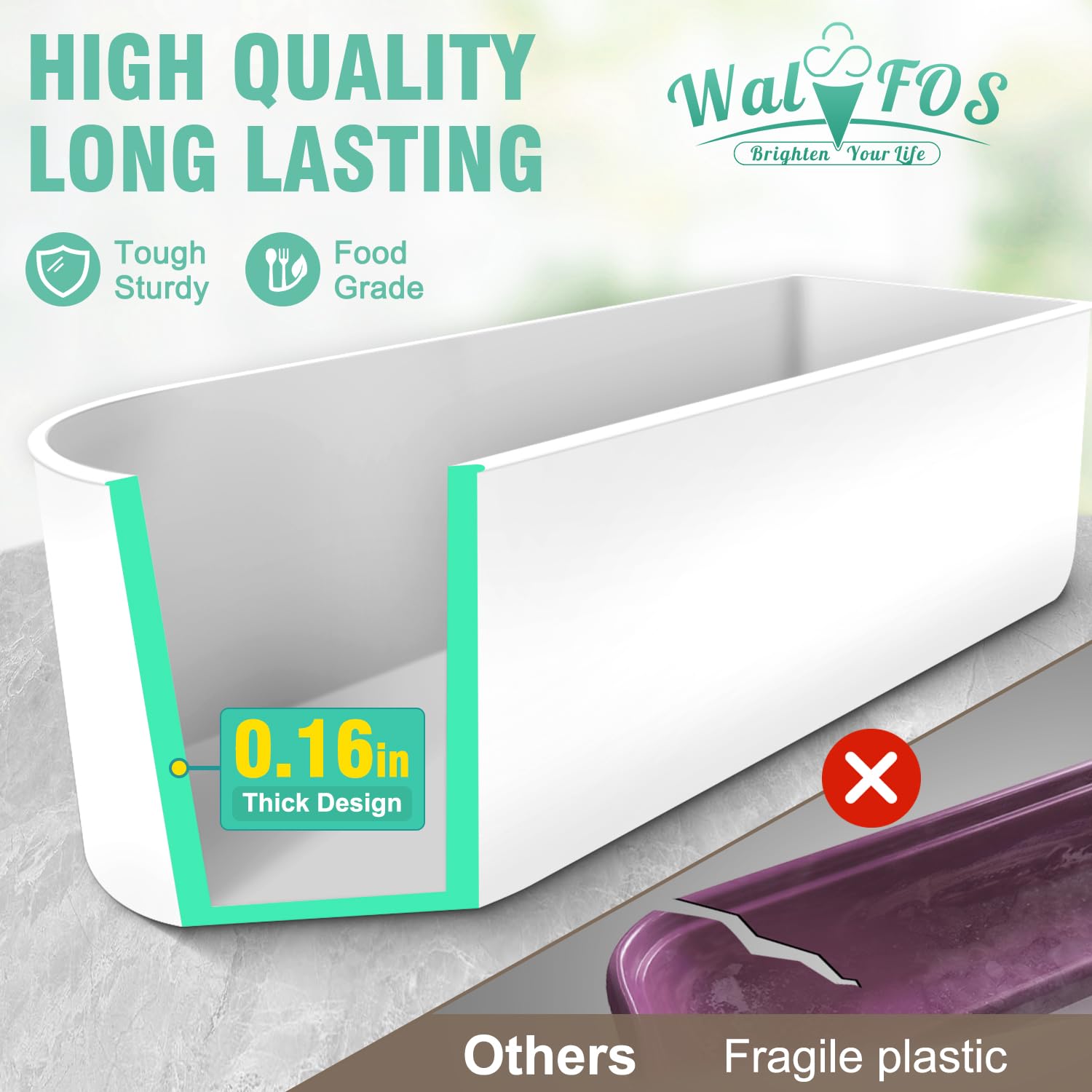 Foto 3 pulgar | Set De Recipientes Para Helado Walfos De 1,5 L Y 240 Ml Con Tapa De Silicona - Venta Internacional.