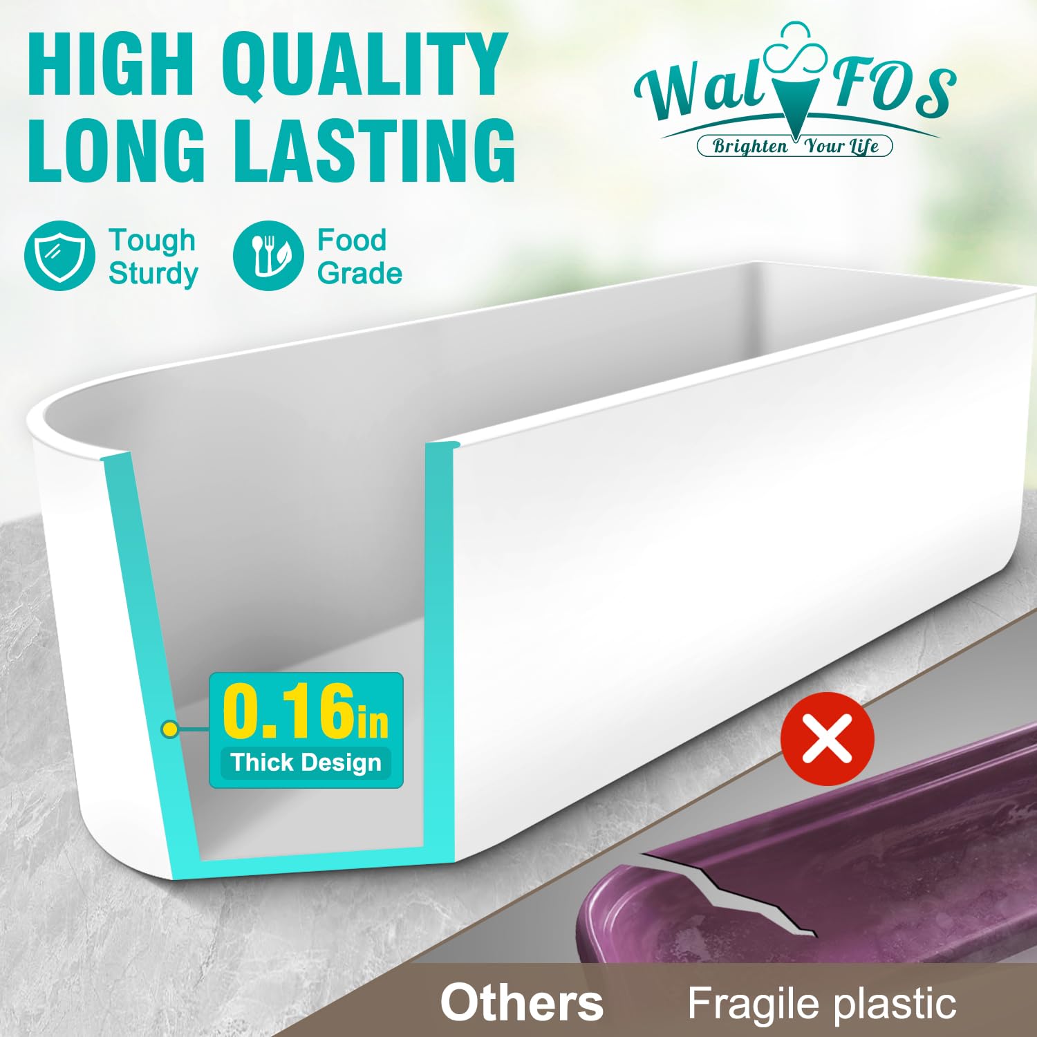 Foto 3 pulgar | Set De Recipientes Para Helado Walfos De 1,5 L Y 240 Ml Con Tapa De Silicona - Venta Internacional.