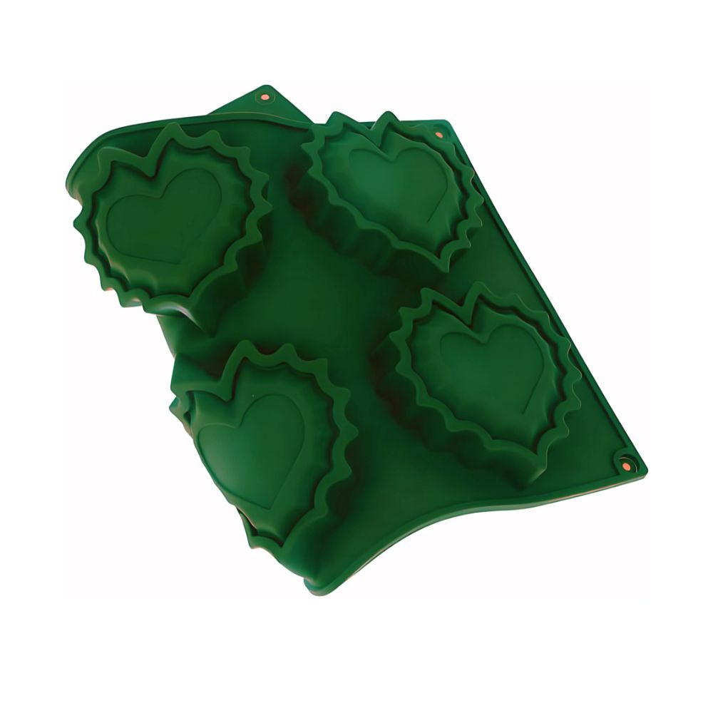 Foto 4 pulgar | Molde De Silicón Para Hornear 6 Corazones 1 Pz