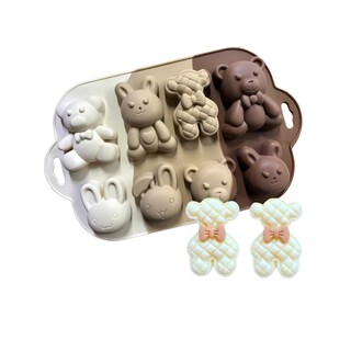 Foto 1 | Molde Para Hornear Oso Y Conejos Para Panques